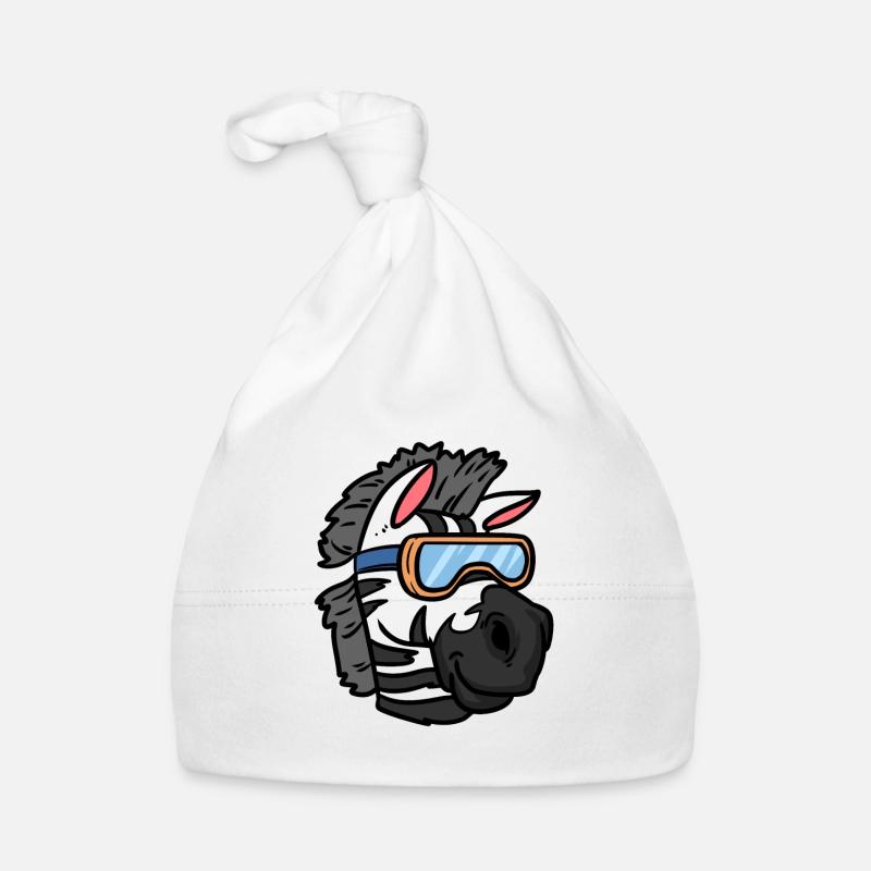 Zebra Baby Bio-Mütze