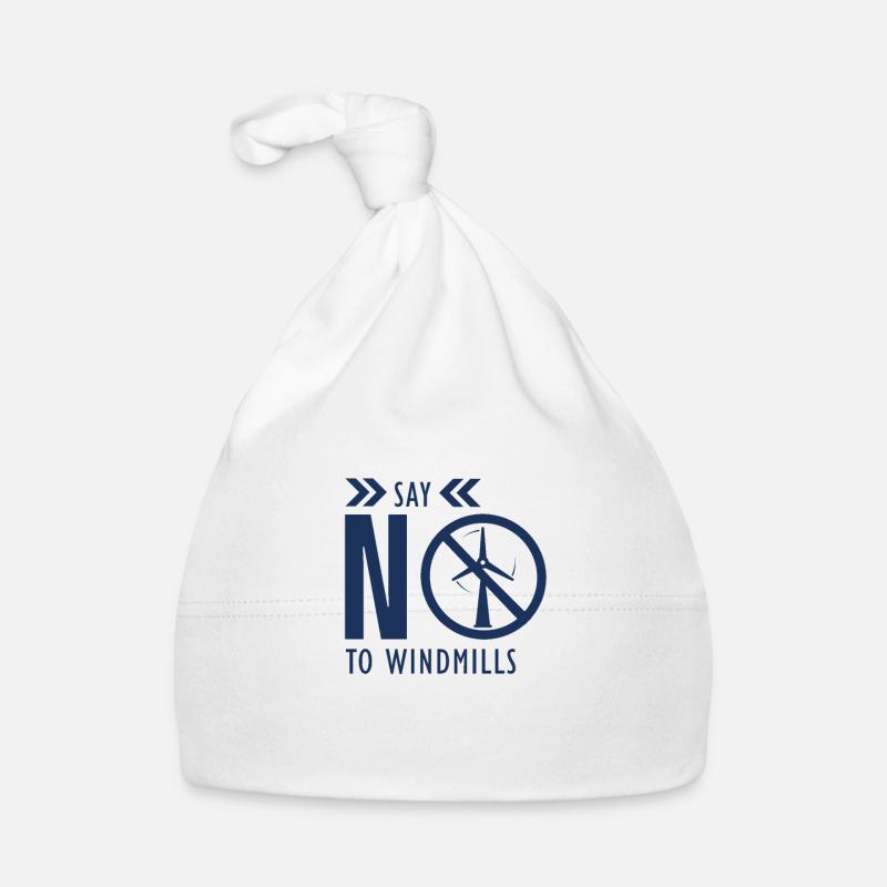Énergie éolienne Contre éolienne Éolienne Anti - Bonnet bio Bébé - blanc