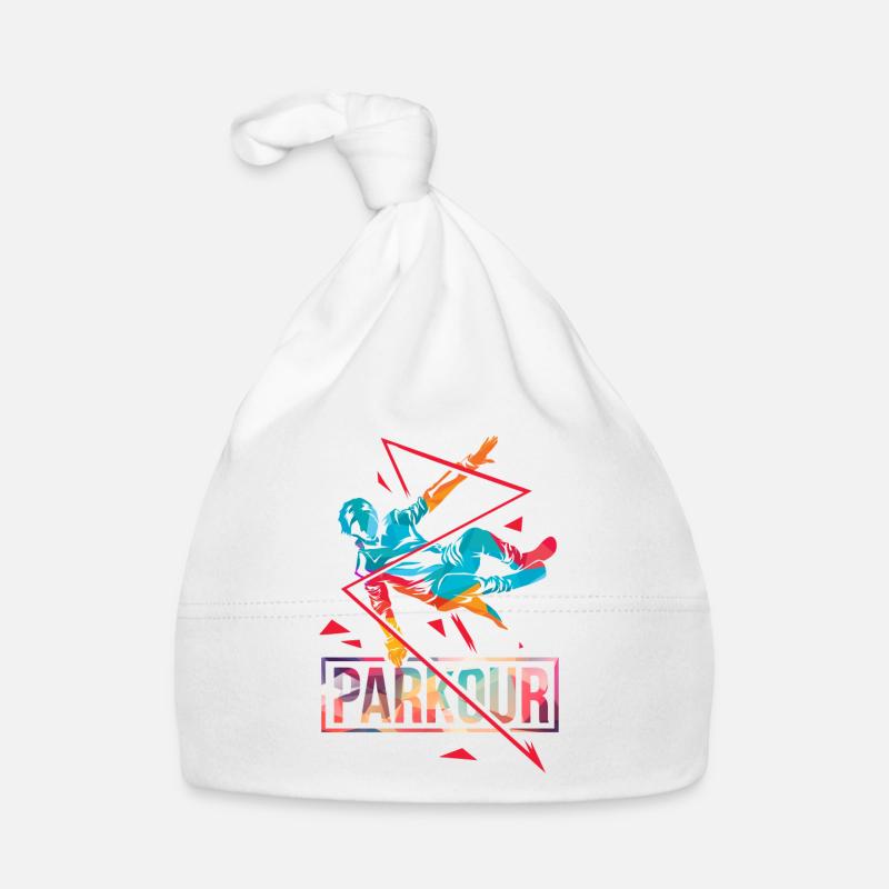 Parkour polygon Organic Baby Cap