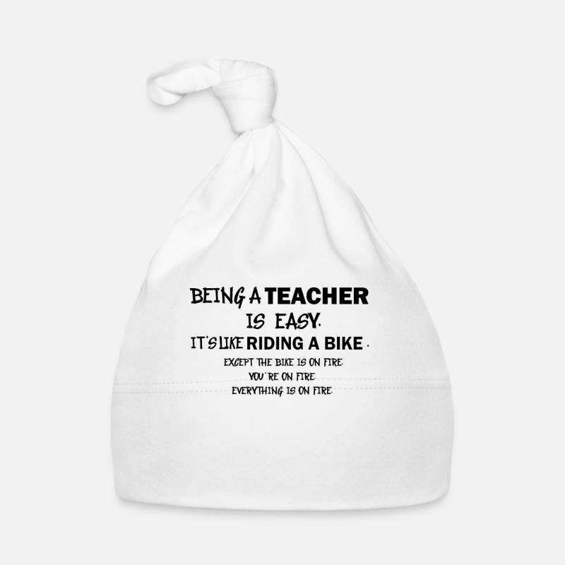 L'enseignement est facile comme faire du vélo en feu Bonnet bio Bébé