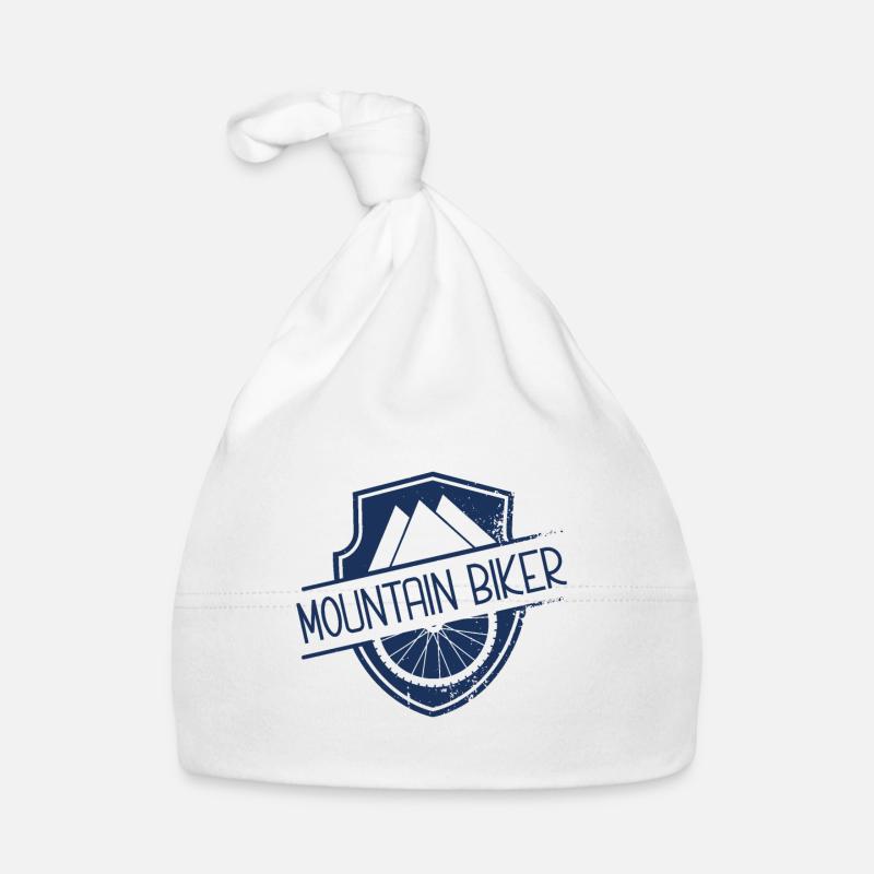 Vélo de montagne VTT - Bonnet bio Bébé - blanc