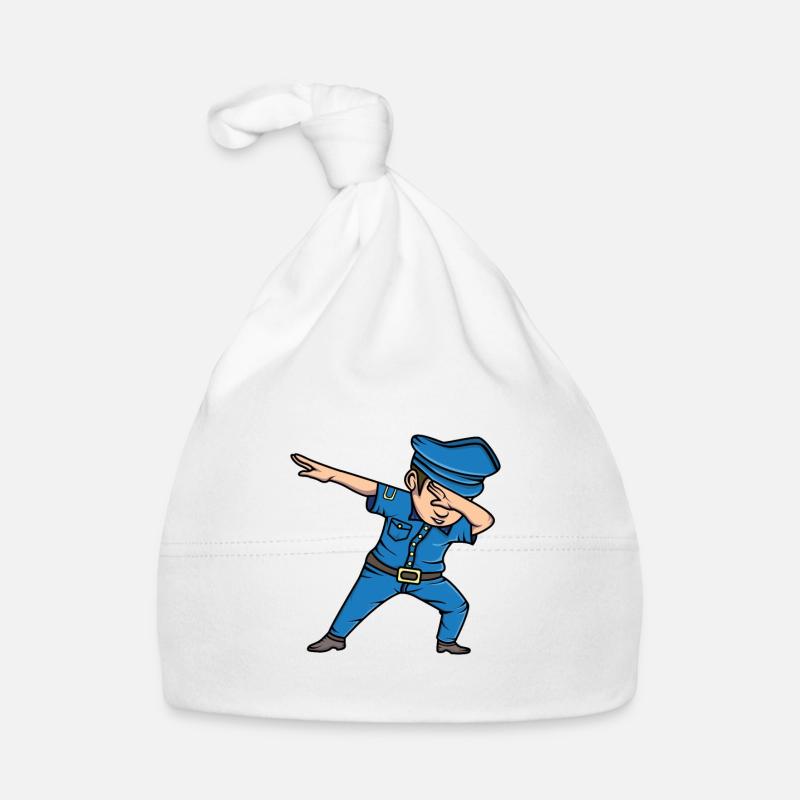 Cadeau drôle de police Dabbing Policeman Dab Bonnet bio Bébé