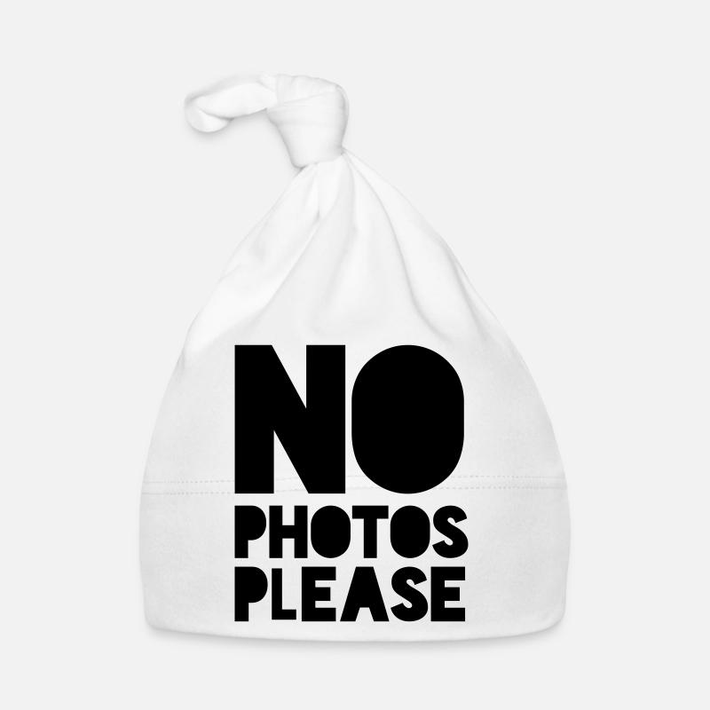 no photos please Baby Bio-Mütze