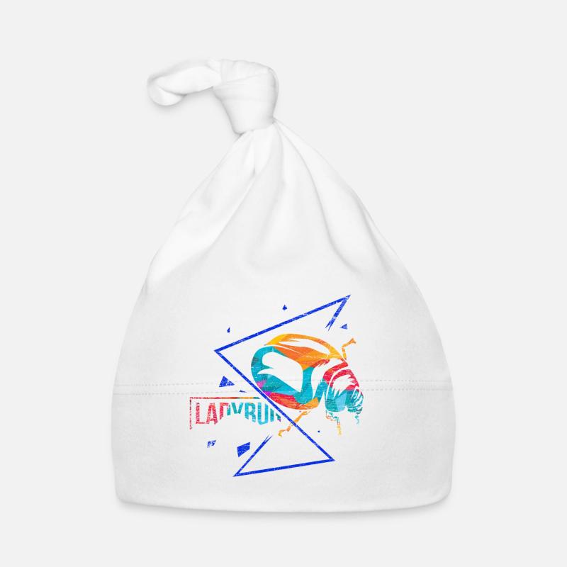 Ladybug polygon gift Organic Baby Cap