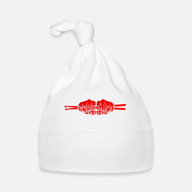 Drum Life design Cool Drumming Gift For Drummer Organic Baby Cap