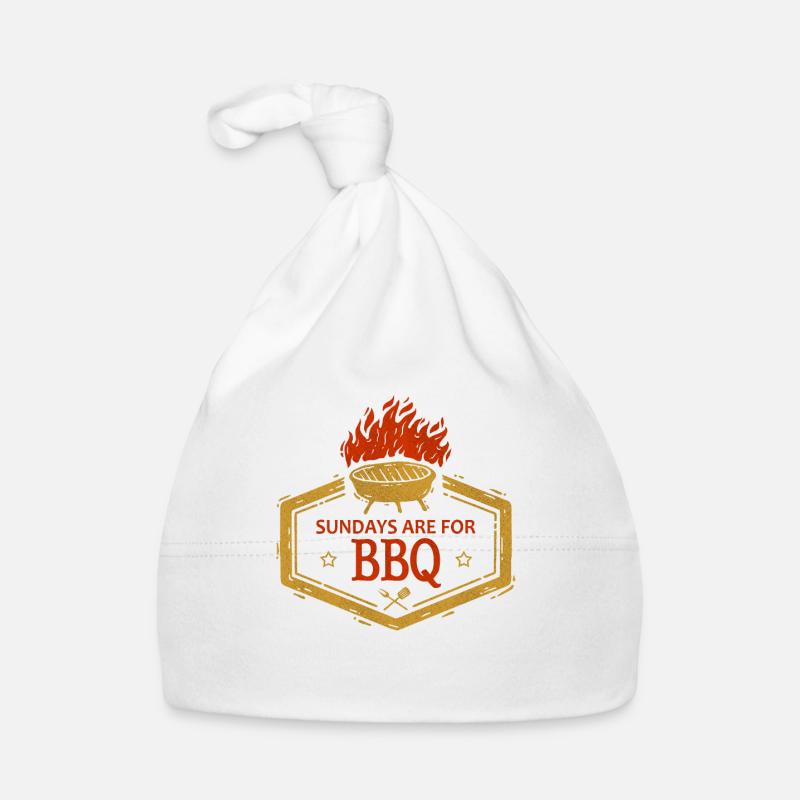BBQ BBQ BBQ Organic Baby Cap