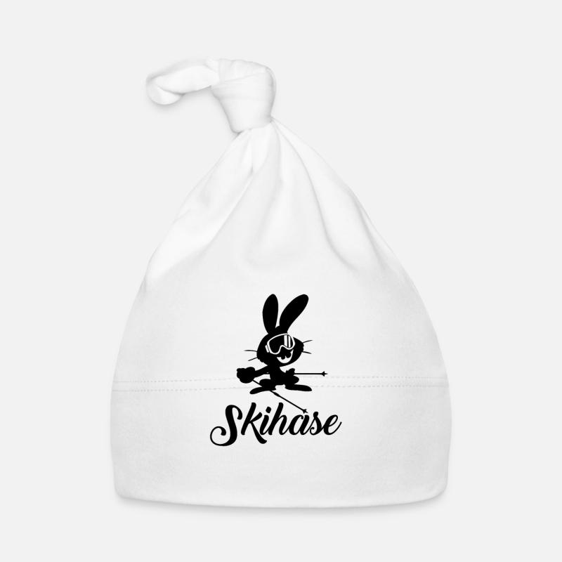 Skiing bunny Organic Baby Cap