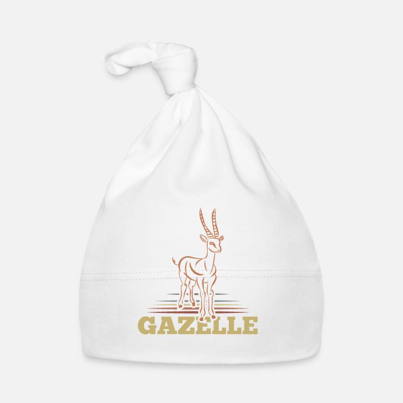 gazelle - Bonnet bio Bébé - blanc