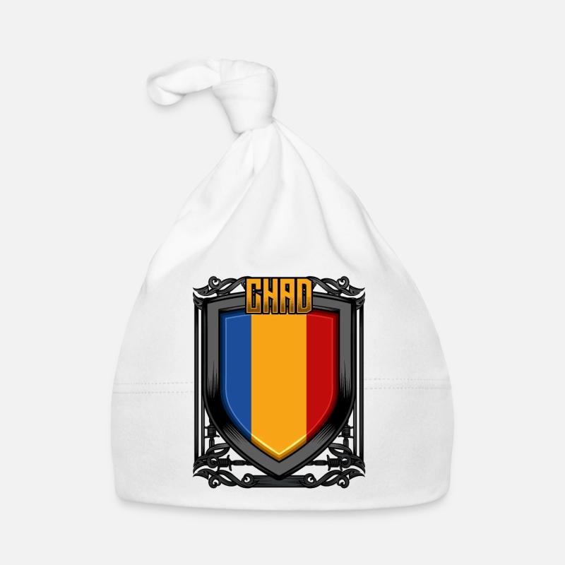 Tschadische Wappen Republik Tschad Sarh Geschenk Baby Bio-Mütze