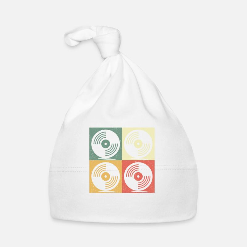 Disque vinyle vinyles cadeau rétro Bonnet bio Bébé