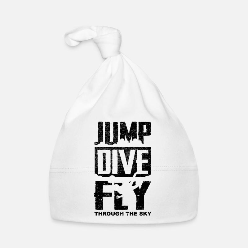Jump Dive Fly Skydive Fallschrimspringer Geschenk Baby Bio-Mütze