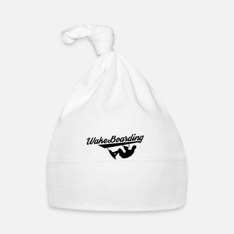 Wakeboard Wakeboard Wakeboard Wakeboard - Baby Bio-Mütze - Weiß
