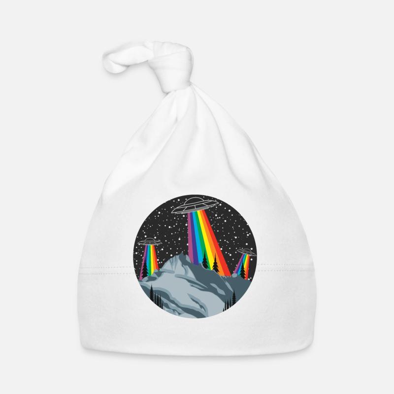 Mountains landscape Ufo extraterrestrial Organic Baby Cap