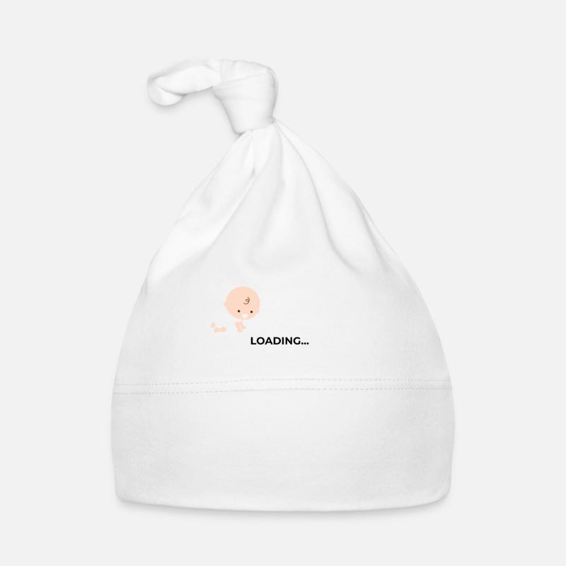 Baby Loading Please Wait Grossesse maman Bonnet bio Bébé