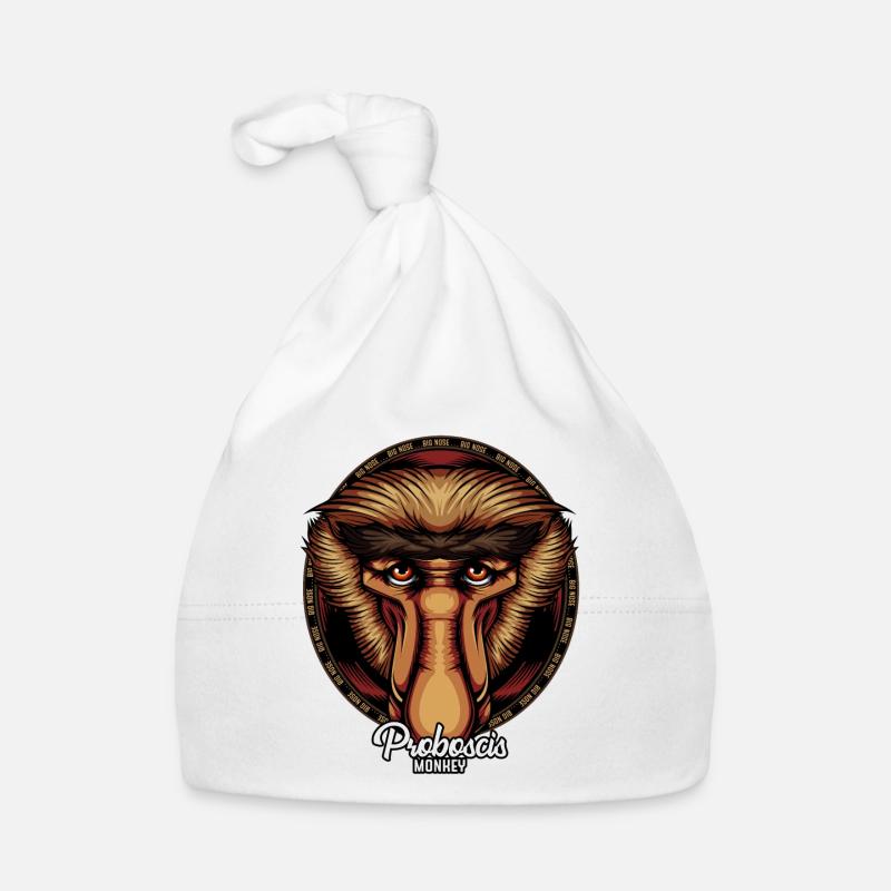 Cadeau de faune de visage de visage de singe de Proboscis Bonnet bio Bébé