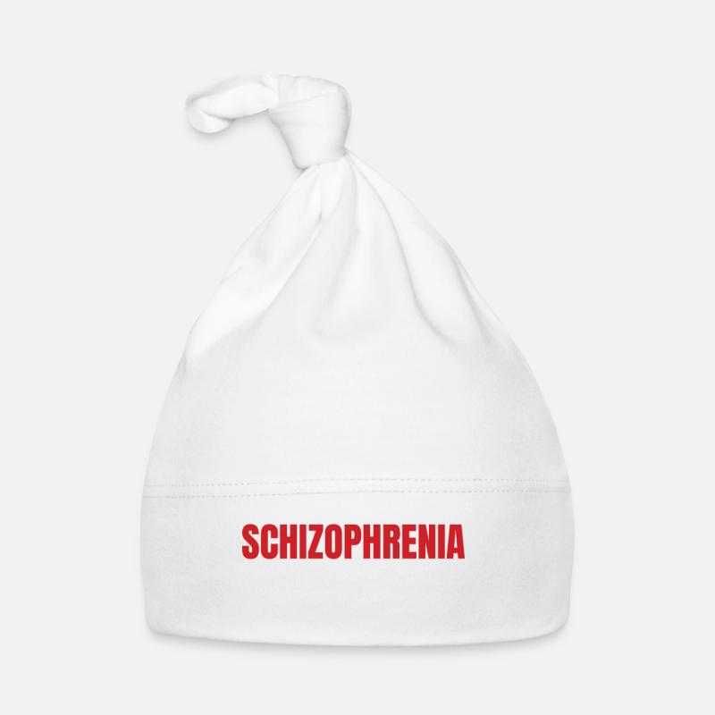 Schizophrenia Awareness TShirt Design Writing Organic Baby Cap
