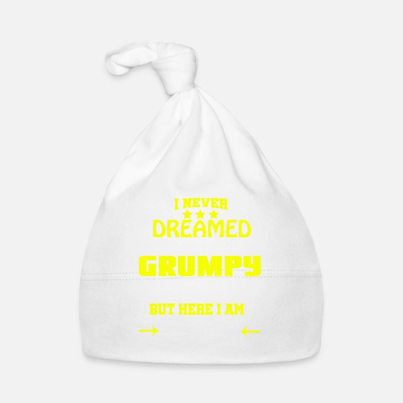 I'd Become A Grumpy Old Man T Shirt, Grumpy T Organic Baby Cap