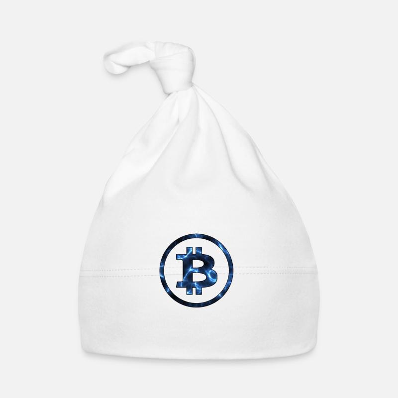 Bitcoin - Baby Bio-Mütze - Weiß