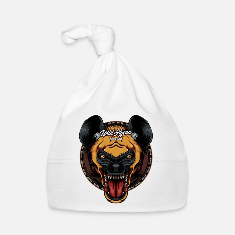 Cool Hyänenkopf Tüpfelhyäne Tierwelt Geschenkidee Baby Bio-Mütze