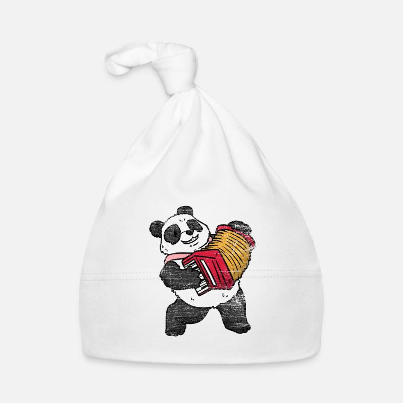 Panda accordéon Bonnet bio Bébé