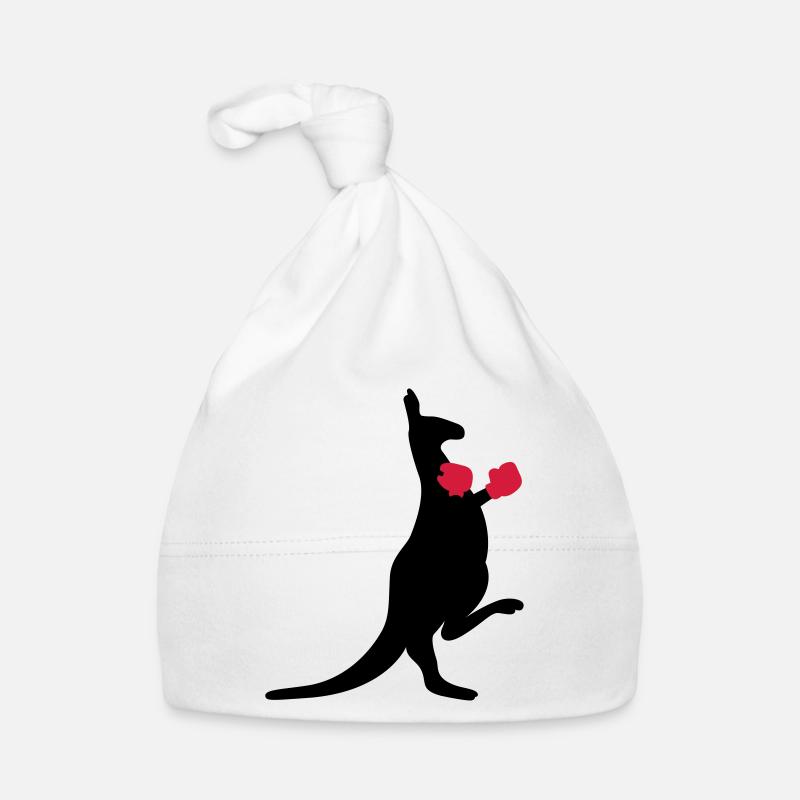 Känguru - Baby Bio-Mütze - Weiß
