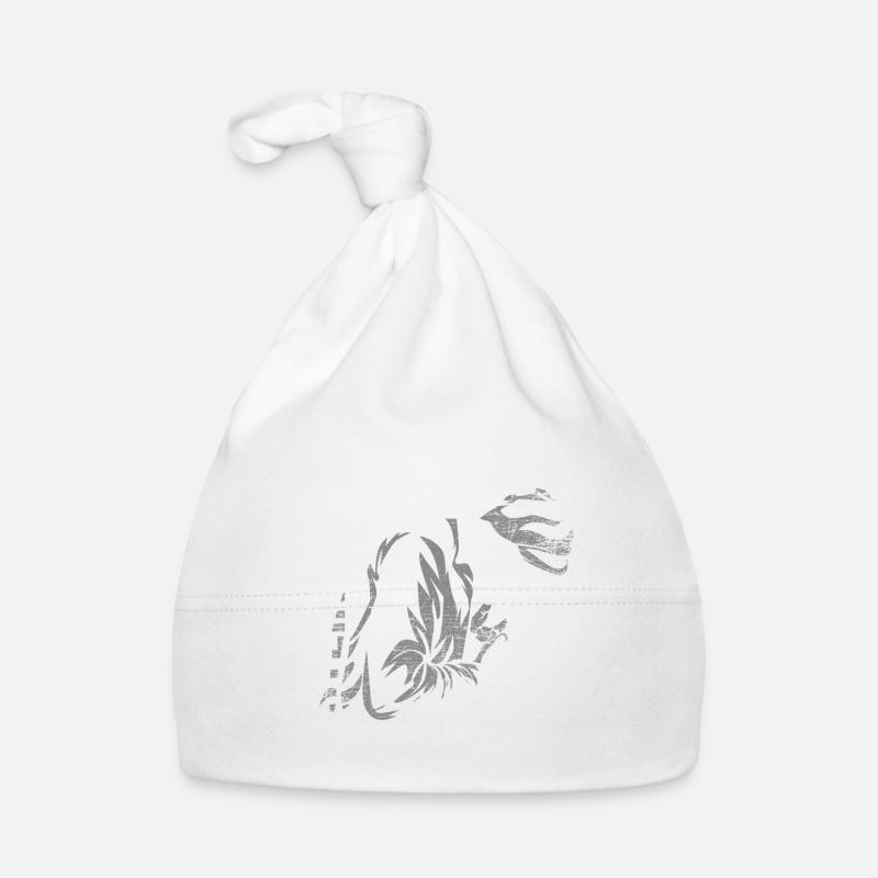 Steinmetz Geschenk - Baby Bio-Mütze - Weiß