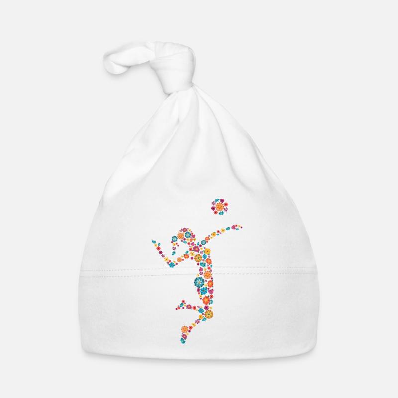 Volleyball Frau oder Mädchen Baby Bio-Mütze
