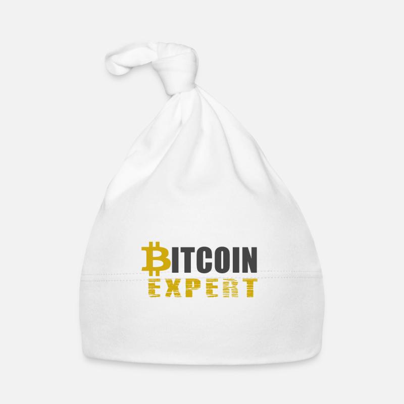 Bitcoin expert - Bitcoin Experte - Baby Bio-Mütze - Weiß