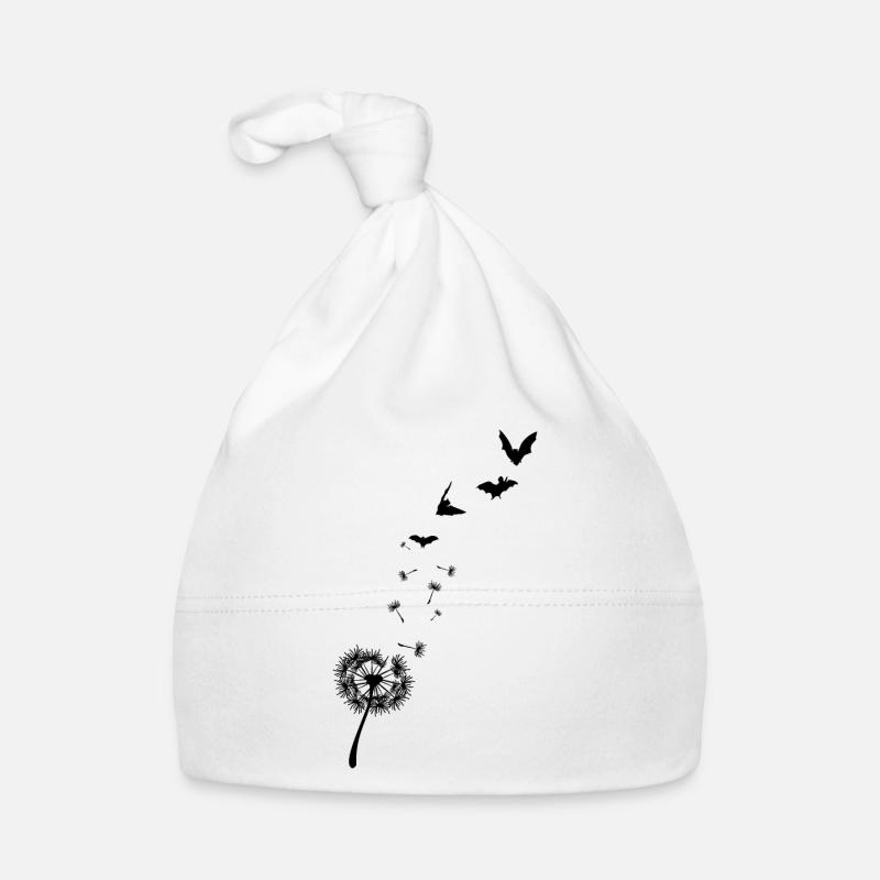 Dandelion Bats Organic Baby Cap