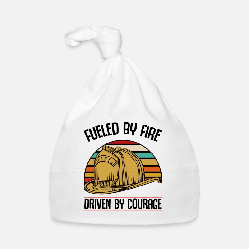 Casque de pompiers Cool Statement 112 Sayings Gift Bonnet bio Bébé