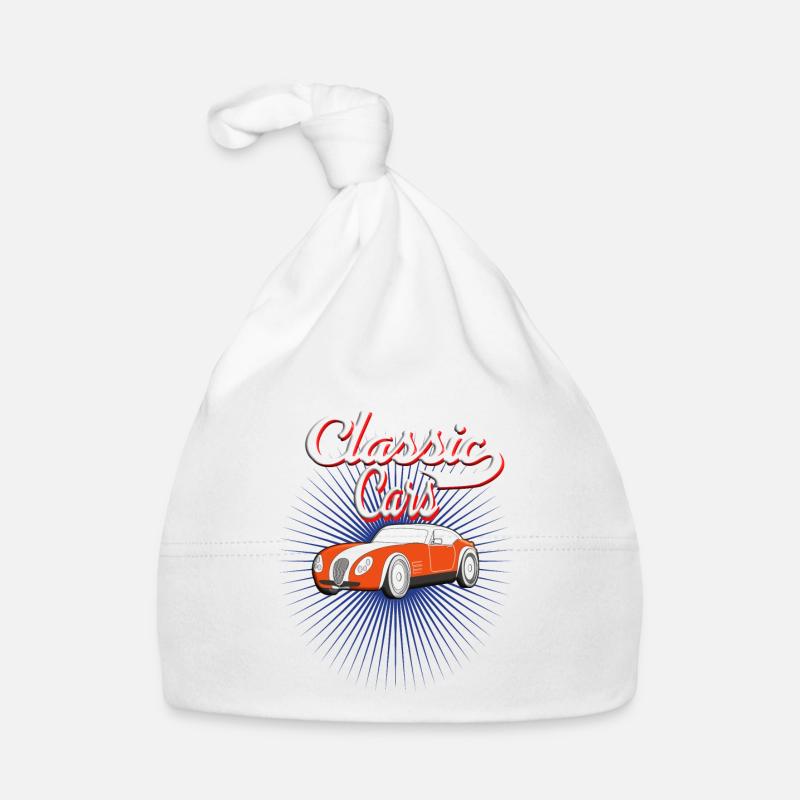 Automobile Classique automobile Classique - Bonnet bio Bébé - blanc