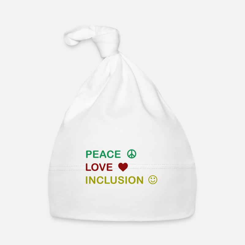 Great for all occassions Inclusion Tee Peace Organic Baby Cap