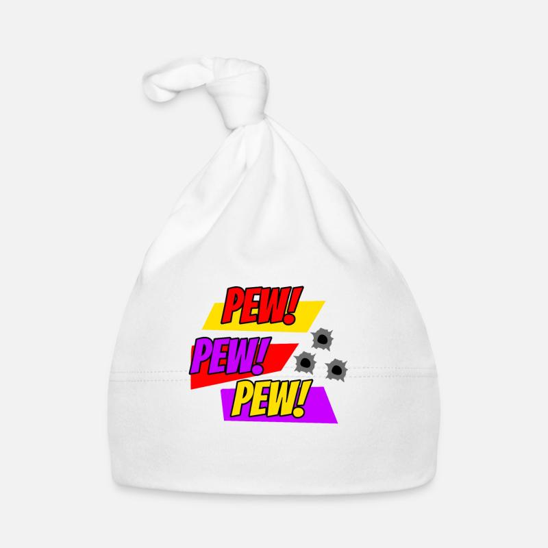 Comic PEW PEW Style de bande dessinée Bonnet bio Bébé