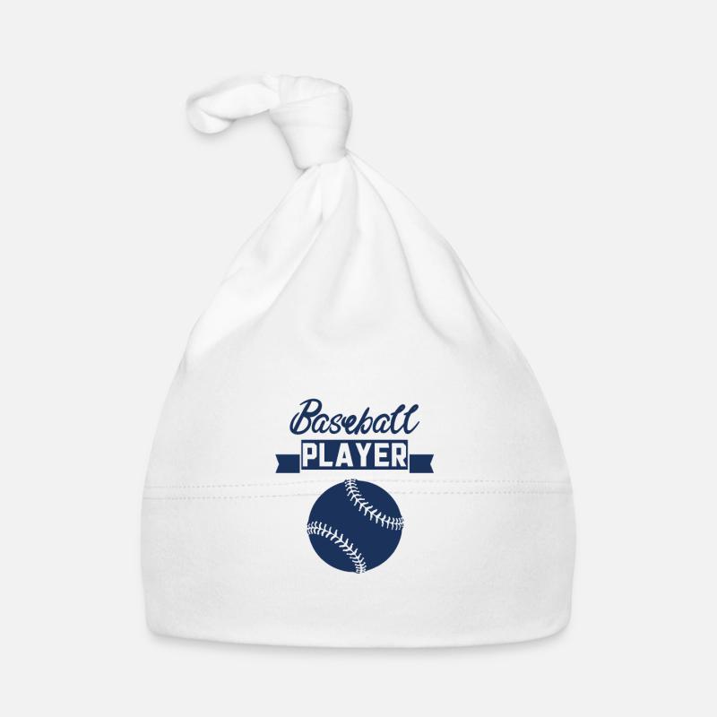 Baseball Baseball Baseball Baseball - Bonnet bio Bébé - blanc