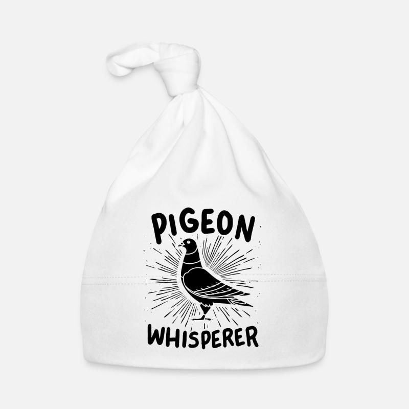 Taube Tauben Flüsterer Baby Bio-Mütze