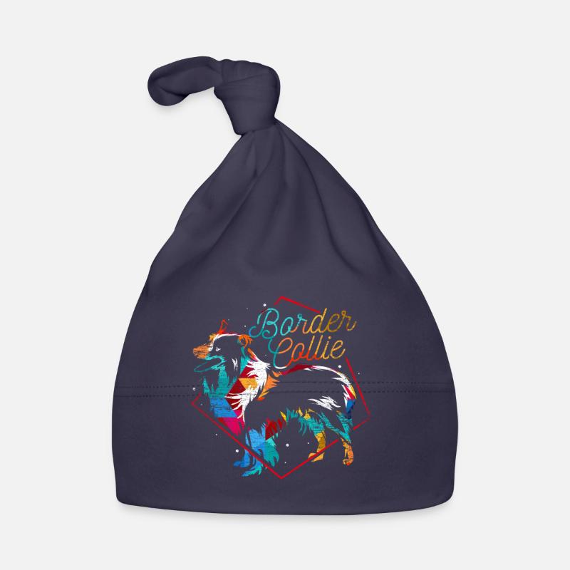 Polygone de border collie Bonnet bio Bébé