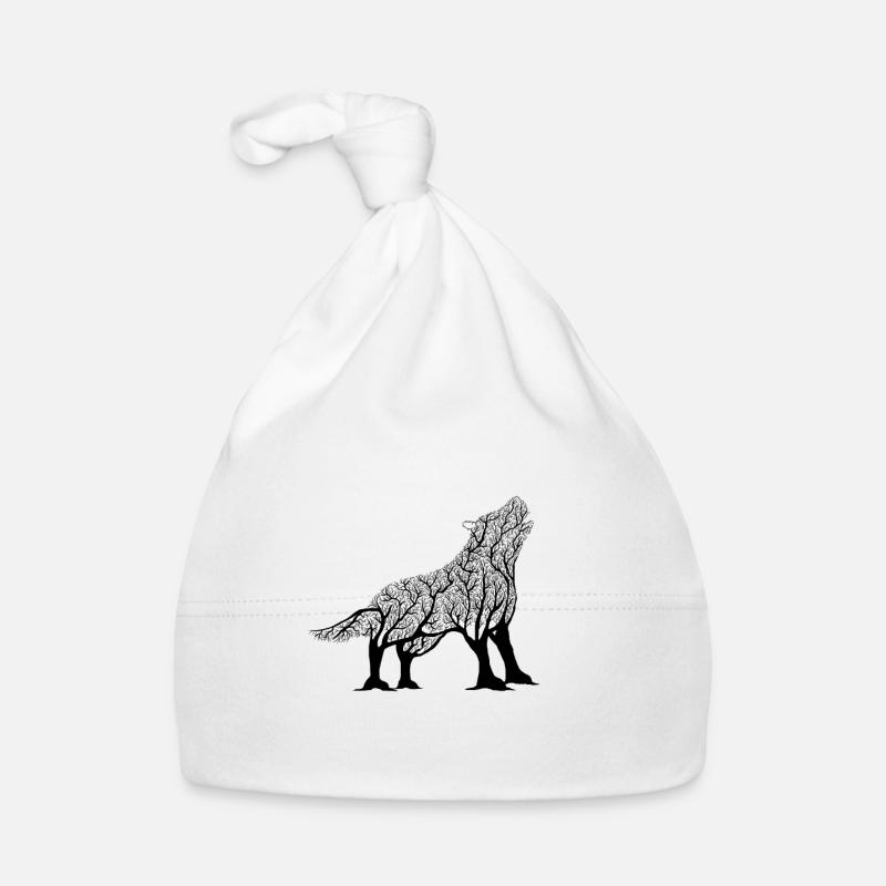 wolf Organic Baby Cap