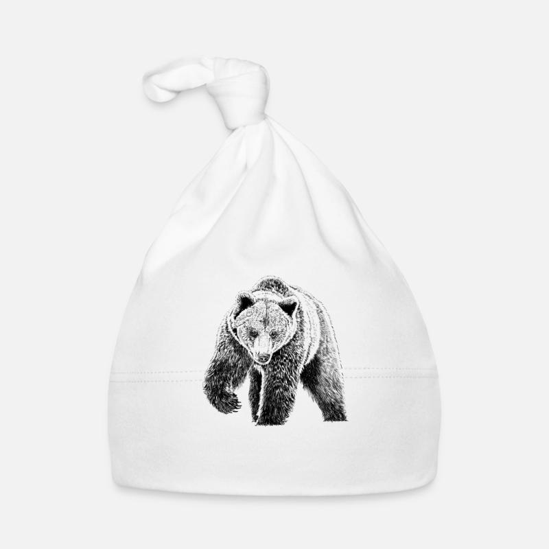 bear Organic Baby Cap