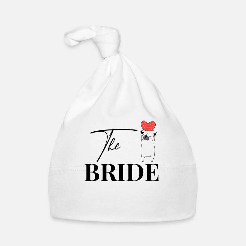 Die Braut Bride Mops JGA Junggesellenabschied Baby Bio-Mütze
