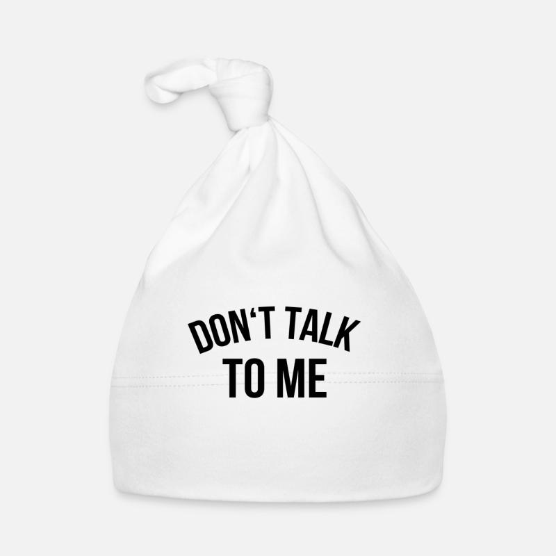 Ne me parle pas - Bonnet bio Bébé - blanc