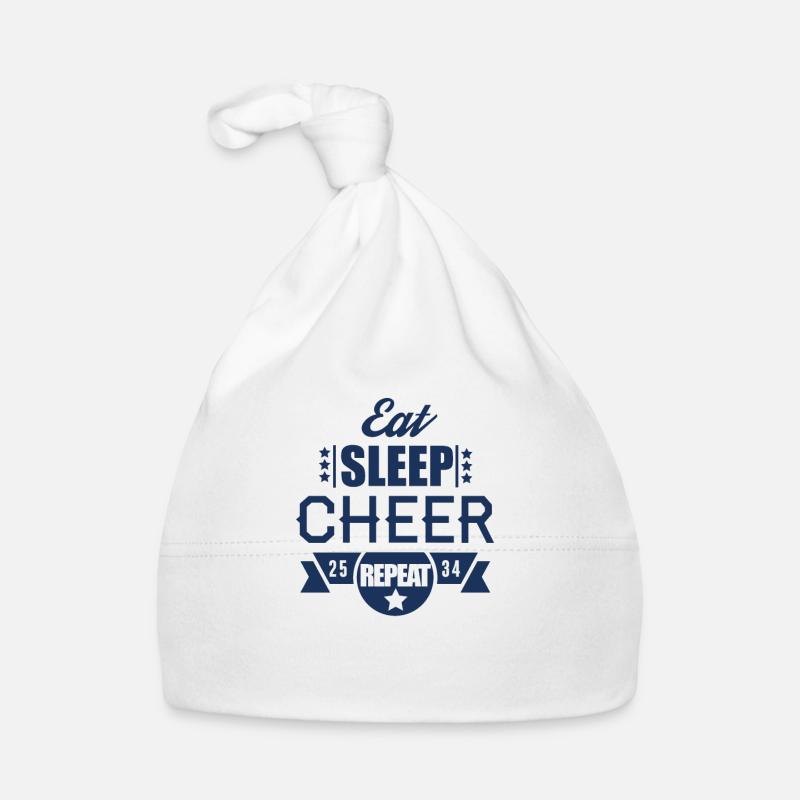 Hobby Cheerleading Cheerleader Sport Cheerlead - Bonnet bio Bébé - blanc