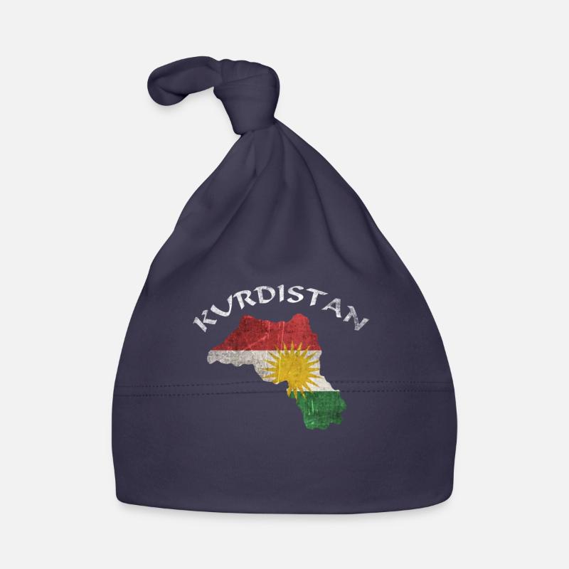 Cadeau kurde drapeau kurde Bonnet bio Bébé