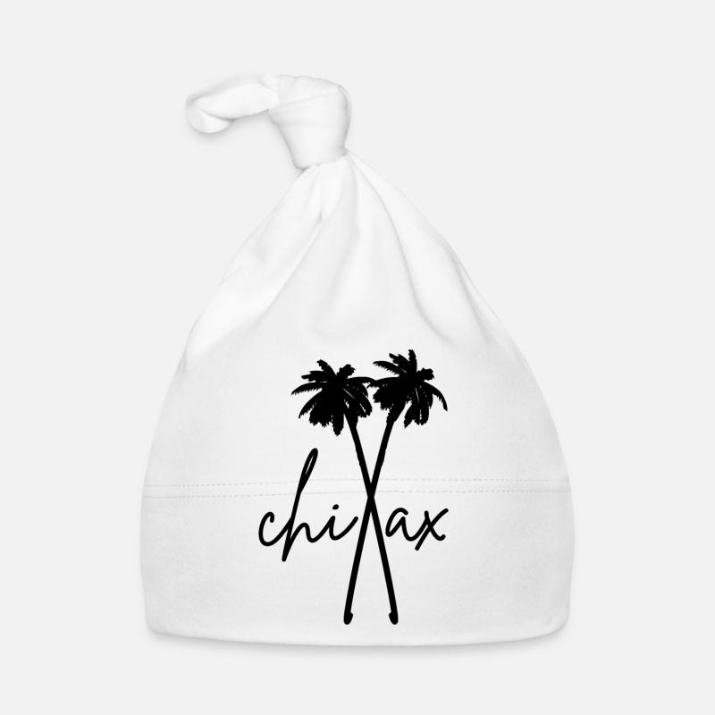 Relaxation Chill Out Palm Trees Organic Baby Cap