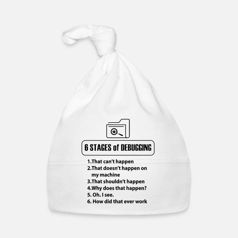Cadeaux Programmeur Nerd Bug Developer Bonnet bio Bébé