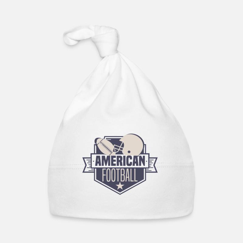 American football Organic Baby Cap