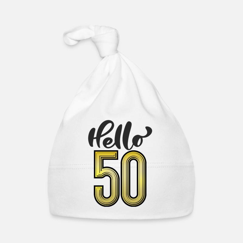 Bonjour 50 ans Bonnet bio Bébé
