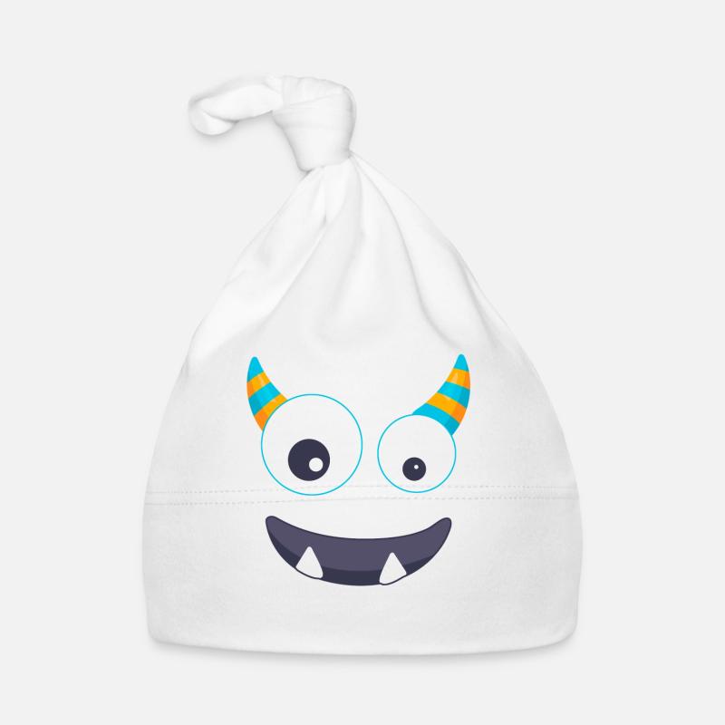 Monster carnival face carnival comic Organic Baby Cap
