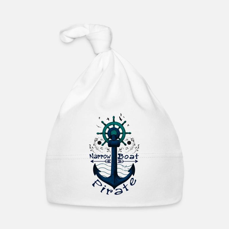 Schmaler Bootspirat Baby Bio-Mütze