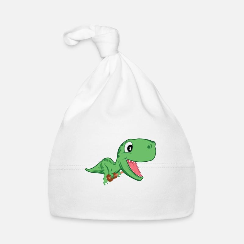 Dino T-Rex Ukulele Klein Lustig Süß Musik Geschenk Baby Bio-Mütze