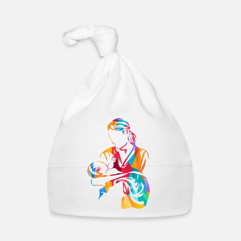 Hebamme Geschenk Baby Bio-Mütze